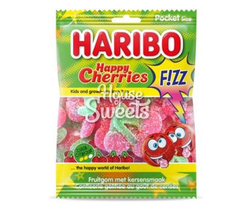 Haribo Zakje Happy Cherries FIZZ 70g