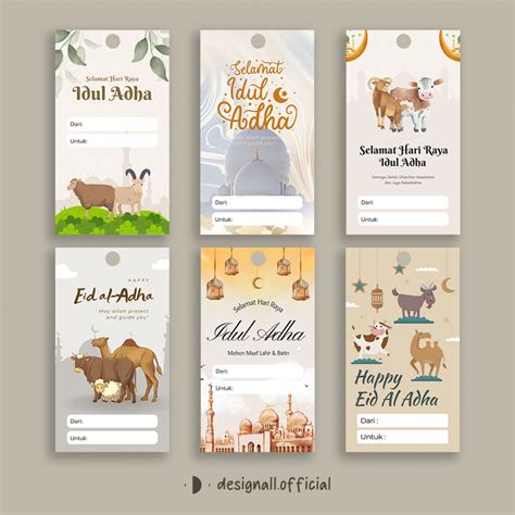 Jual Designall Hang Tag Idul Adha Lebaran Haji Hang Tag Kartu Ucapan