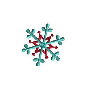 Mini Snowflake Machine Embroidery Design Sizes