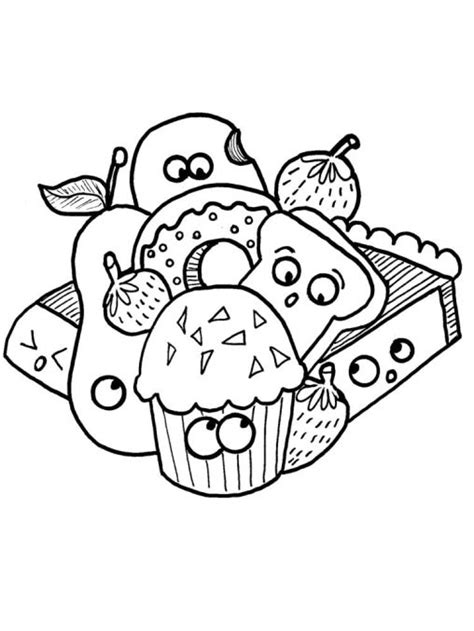 Healthy Food Coloring Pages Free Printable And Easy