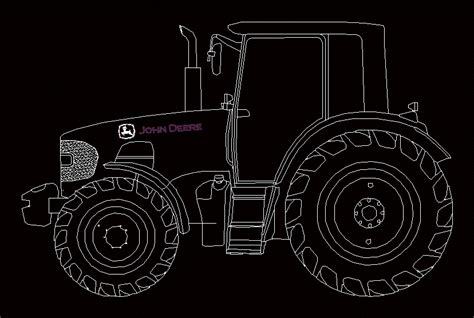 Tractor Agricola En Dwg Kb Librer A Cad