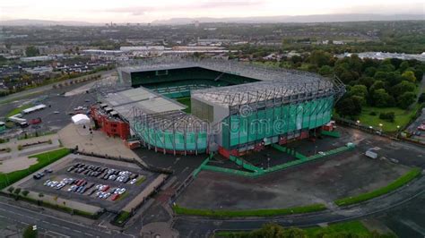 Celtic Stadium in Glasgow the Home of FC Celtic Glasgow - Aerial View ...