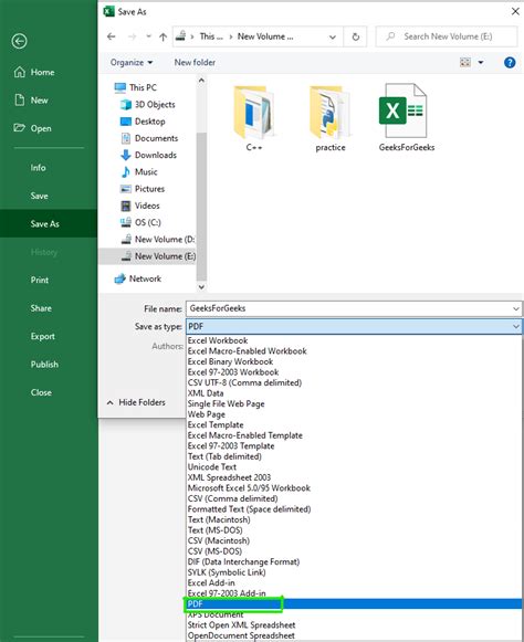 Comment Enregistrer Un Fichier Excel Au Format Pdf Dans Ms Excel