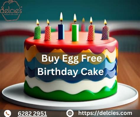 Buy Egg Free Birthday Cake - Delcie's Desserts and Cakes - Medium