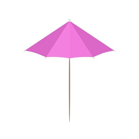 Premium Vector Cocktail Umbrella In A Flat Style Cocktail Umbrella