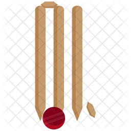 Cricket stumps Icon - Download in Flat Style