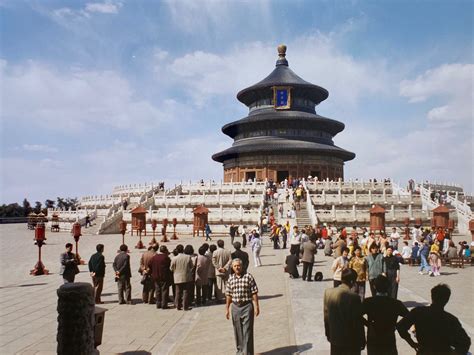 Templo Del Cielo Ciudad Prohibida Pek N China Un Mill N De Personas