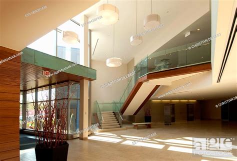 Modern Commercial Building Interior Stock Photo Picture And Low