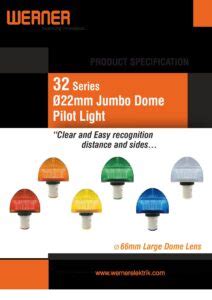 32 Series Jumbo Dome Pilot Lights Werner Electric