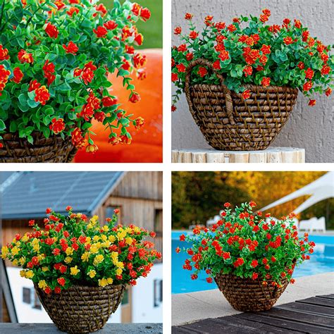 Outdoor Artificial Flowers(2 bundles) – treasurecat