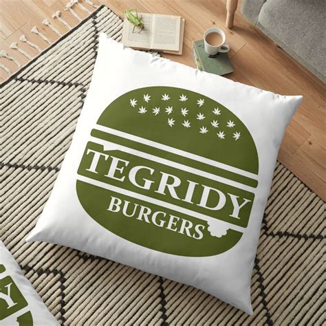 "Tegridy Farms Tegridy Burgers Logo " Floor Pillow for Sale by ThatMerchStore | Redbubble