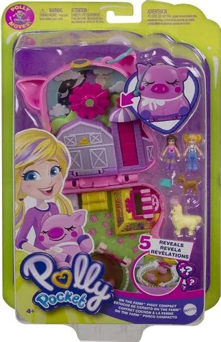 Polly Pocket Estuche De Cerdito Mattel E Full