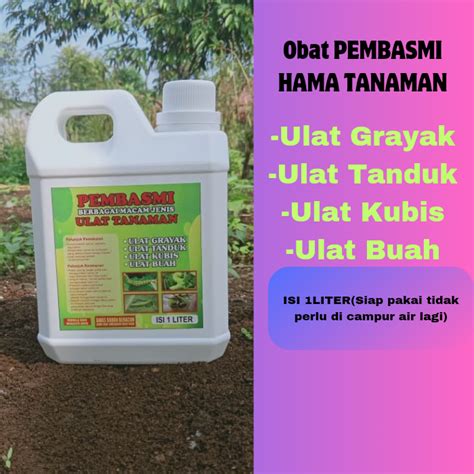 Obat Pembasmipengusir Ulat Ulat Tanamanulat Tumbuhan Isi 1litersiap