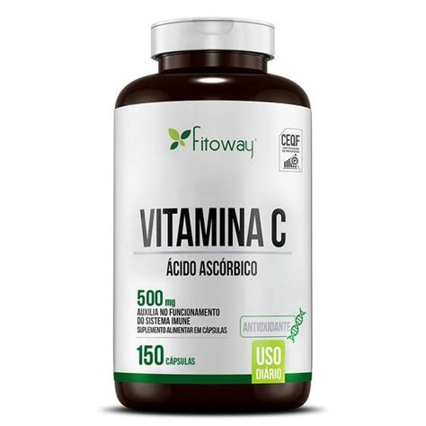 Vitamina C Fitoway 150 Cápsulas Betacaroteno Magazine Luiza