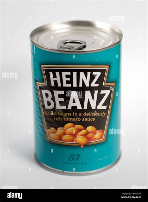 tin can of Heinz baked beans beanz ringpull Stock Photo - Alamy