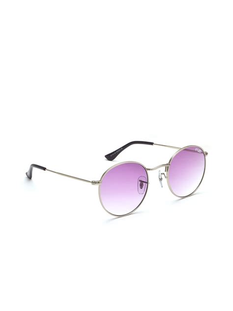 Buy Irus By Idee Women Purple Lens And Silver Toned Round Uv Protected Sun Glasses Irs1112c4sg