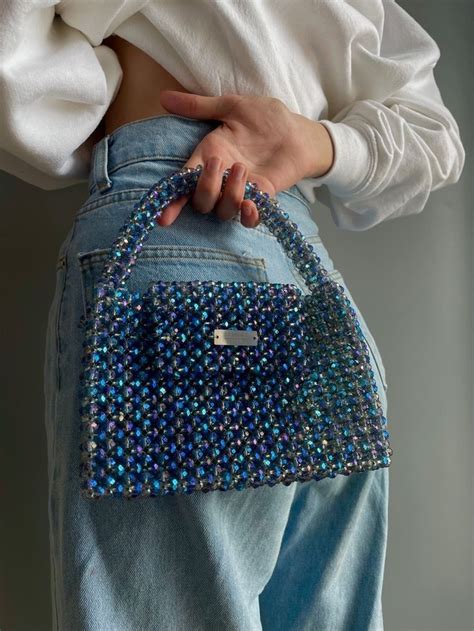 Pin By Linda Langarica On Bolso Con Cuentas Beaded Bags Hand