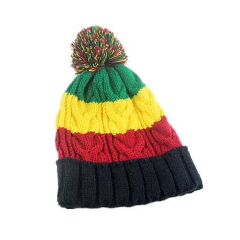 Bob Marley Jamaica Rasta Slouch Beanie Hat Warm Beret Cap Winter Reggae