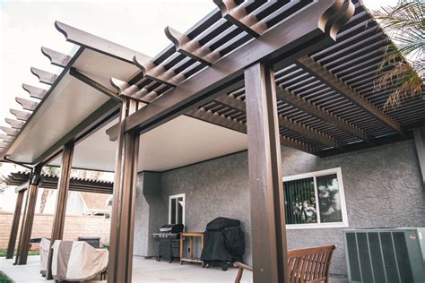 Aluminum Patio Cover Combination Pergola Santa Clarita Patio Covered