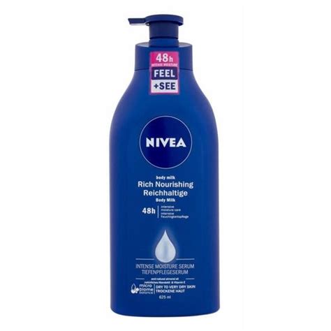 Lait Corporel Riche Nourrissant NIVEA 625ml Tous Types De Peau