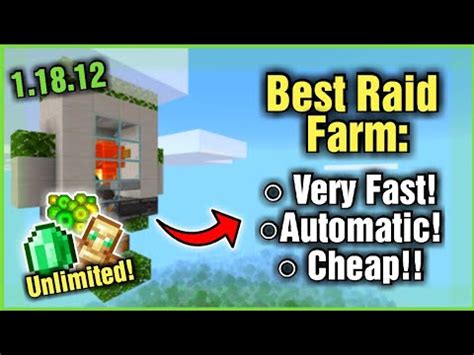 BEST RAID FARM EVER CHEAP AND VERY FAST In Minecraft Bedrock 1 20