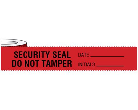 El 110 4 Destructible Material Security Seals