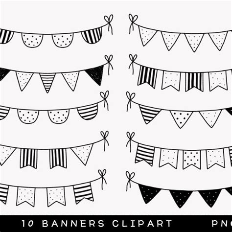 Banner Clipart Etsy