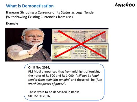 Economics What Is Demonetisation Explain Class 12 Teachoo