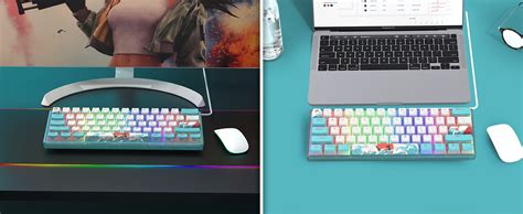 Amazon Womier Percent Keyboard WK Mechanical RGB Wired Gaming Keyboard Hot Swappable