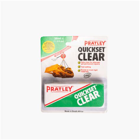 pratley quickset clear klein kooperasie