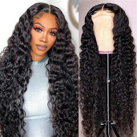 Karbalu 13x6 Deep Wave Lace Front Wigs Human Hair Pre