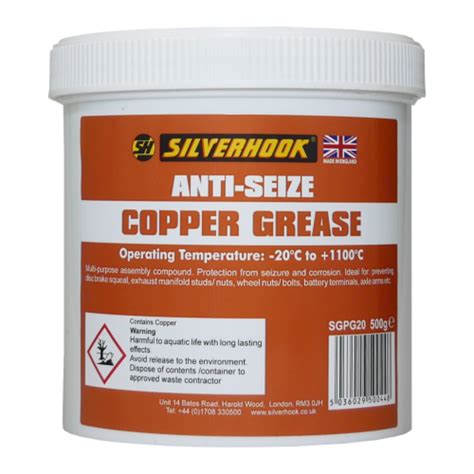 Silverhook Anti Seize Copper Grease Tub 500g A1 Autozone