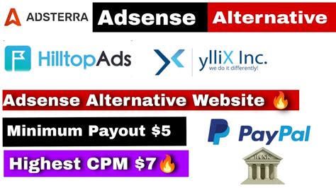 Top Google Adsense Alternative Website New Adx Website For