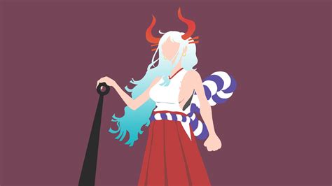 Yamato One Piece Minimalist Wallpaper 4k By Aho1225 On Deviantart