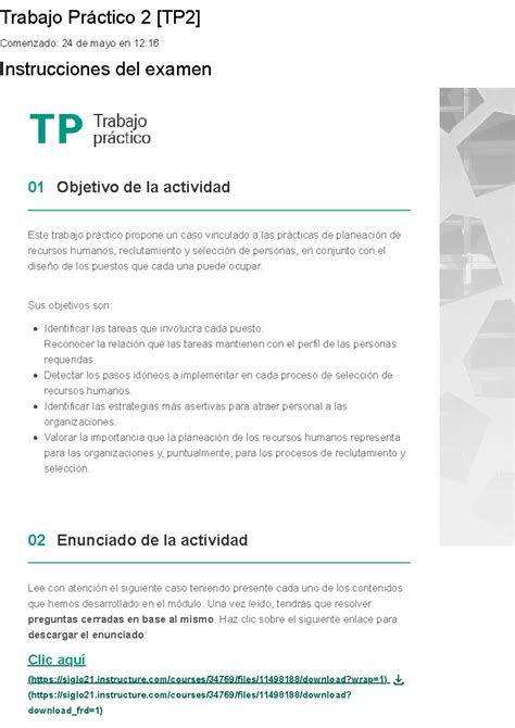 Tp Adm Rrhh Trabajo Pr Ctico Tp Comenzado De