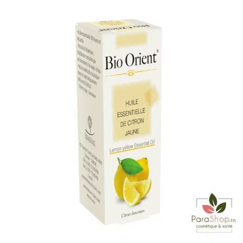 Bio Orient Huile Essentielle De Citron Jaune Ml