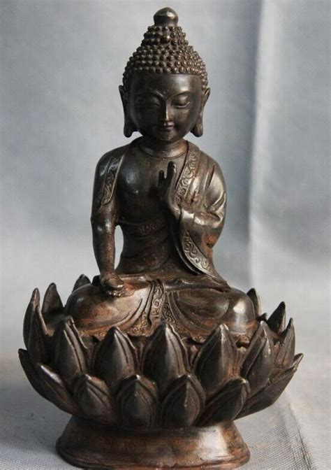 USPS To USA S3176 Tibet Buddhism Temple Copper Bronze Sitting On A