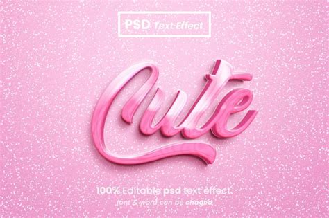 Lindo Efecto De Texto Psd Editable En D Archivo Psd Premium