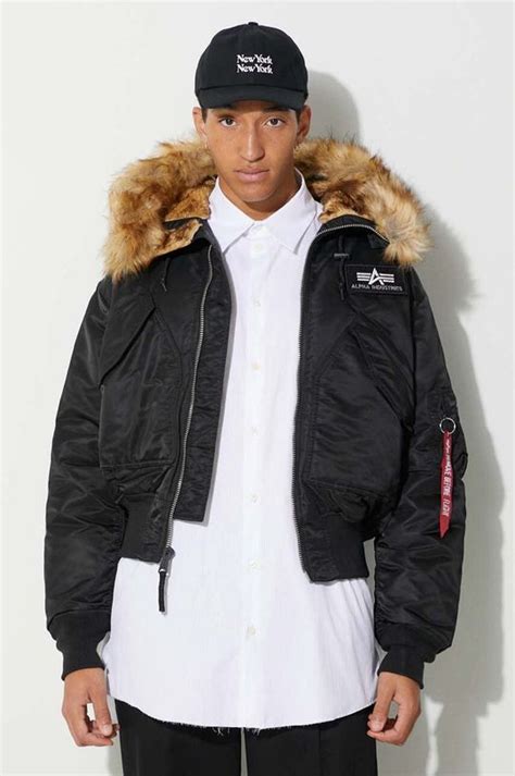 Куртка Alpha Industries чоловіча колір чорний зимова | ANSWEAR.ua