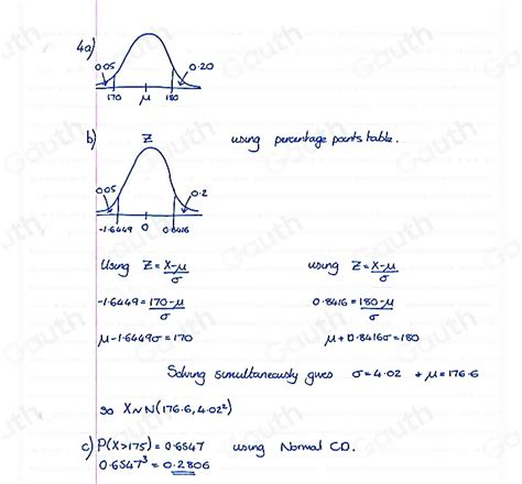 Solved The Heights Of A Population Of Men Are Normally Distributed