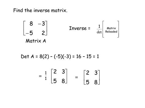 Ppt Determinants Inverse Matrices Solving Powerpoint Presentation