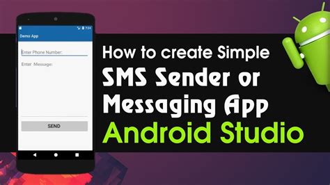 Android Studio Tutorial How To Create Simple Sms Sender Or Messaging