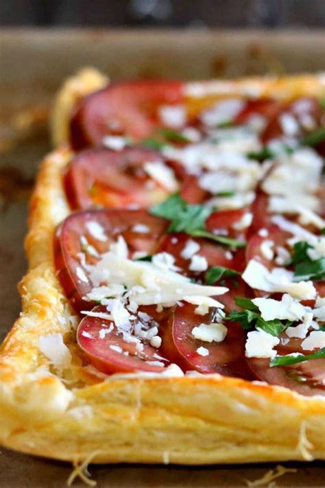 Puff Pastry Tomato Tart 20 Minute Recipe Kylee Cooks