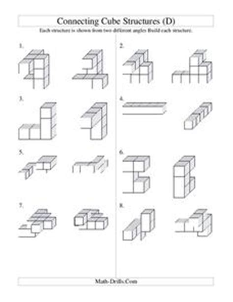 Free connecting cubes worksheet, Download Free connecting cubes ...