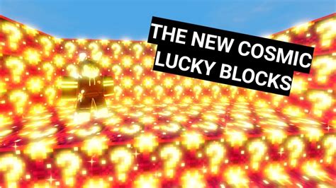 The New Cosmic Lucky Blocks Roblox Bedwars Youtube