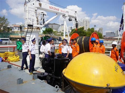 ICG Ship Samudra Paheredar Vietnam Coast Guard Conduct Joint Training