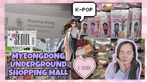 Korea Vlog Myeongdong Underground Shopping Mall Myeongdong