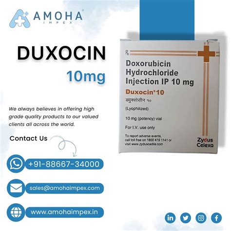 Doxorubicin Hydrochloride Injection IP 10 Mg Latest Price