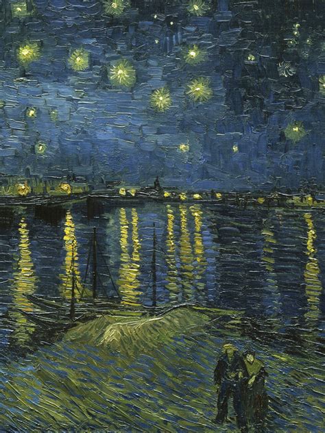 Starry Night Over The Rhone Portrait Edition Vincent Van Gogh