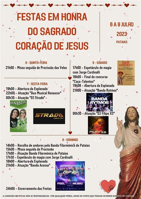 Festas Em Honra Do Sagrado Coração De Jesus 2023 Pataias